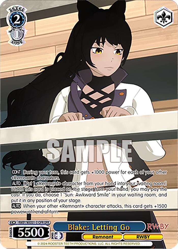 Blake: Letting Go (OFR) (RWBY/WXE01-51OFR OFR) - RWBY Premium Booster