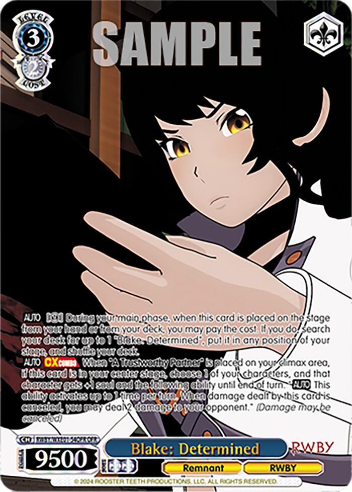 Blake: Determined (OFR) (RWBY/WXE01-54OFR OFR) - RWBY Premium Booster