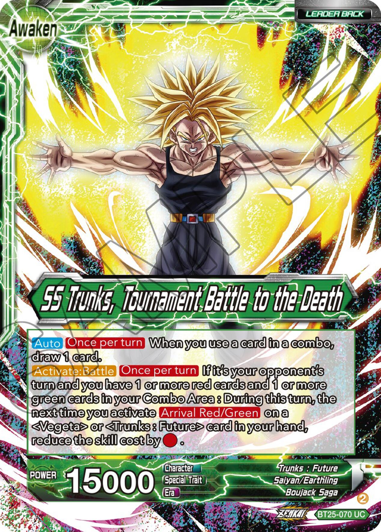 Trunks // SS Trunks, Tournament Battle to the Death (BT25-070) [Legend of the Dragon Balls] Parallel Foil
