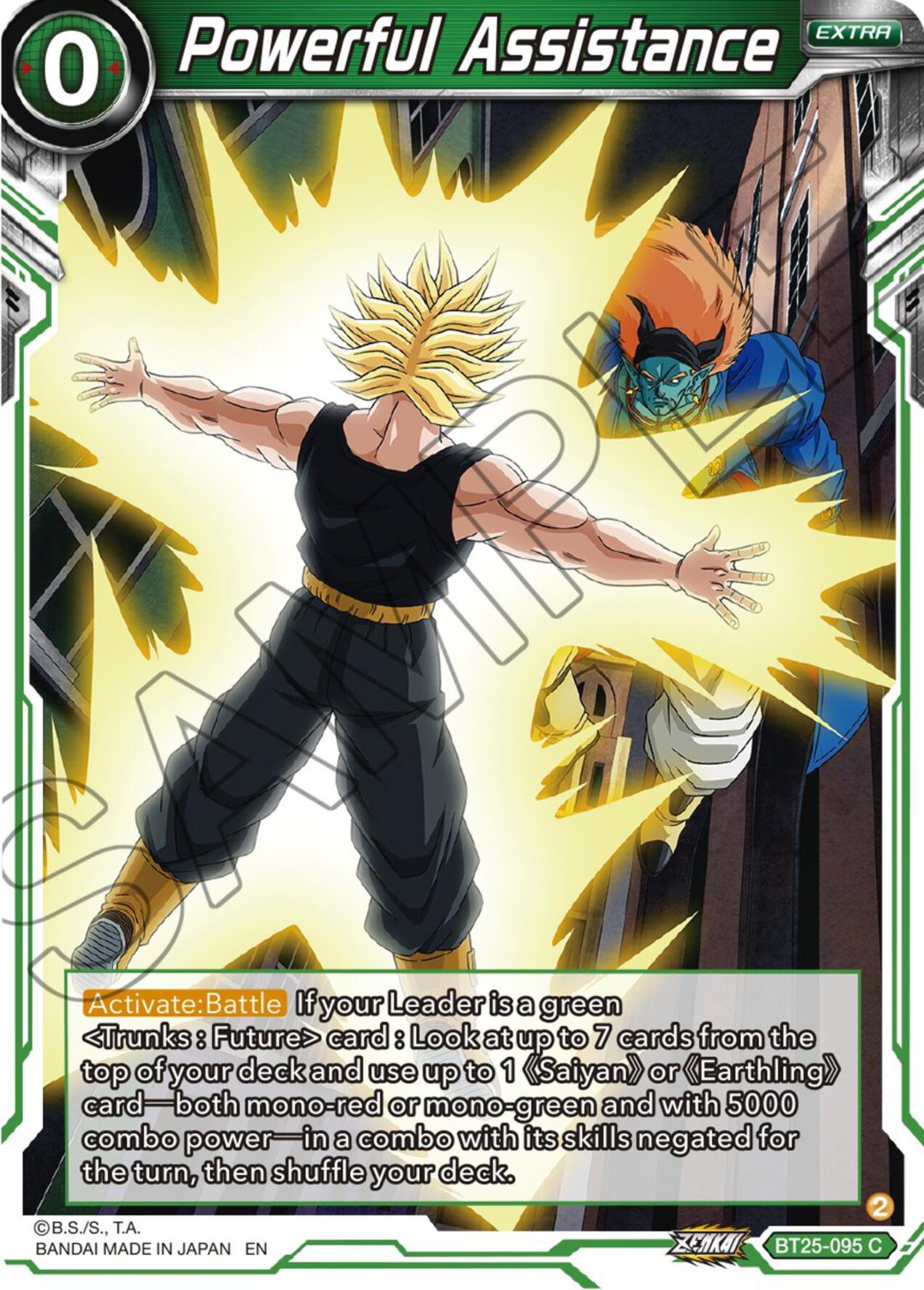 Powerful Assistance (BT25-095) [Legend of the Dragon Balls] Parallel Foil