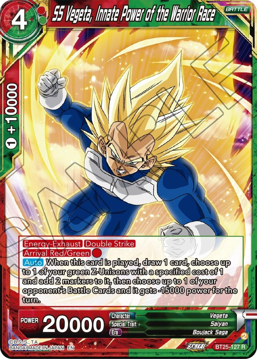 SS Vegeta, Innate Power of the Warrior Race (BT25-127) [Legend of the Dragon Balls] Parallel Foil