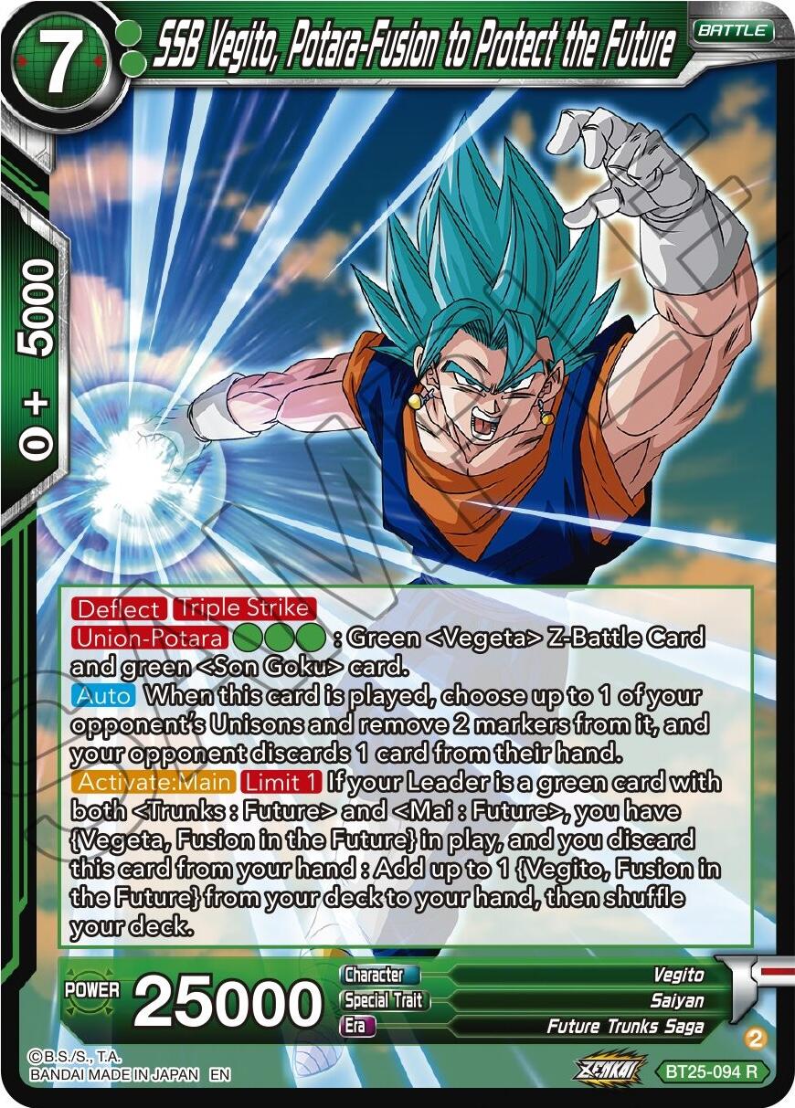SSB Vegito, Potara-Fusion to Protect the Future (BT25-094) [Legend of the Dragon Balls] Parallel Foil