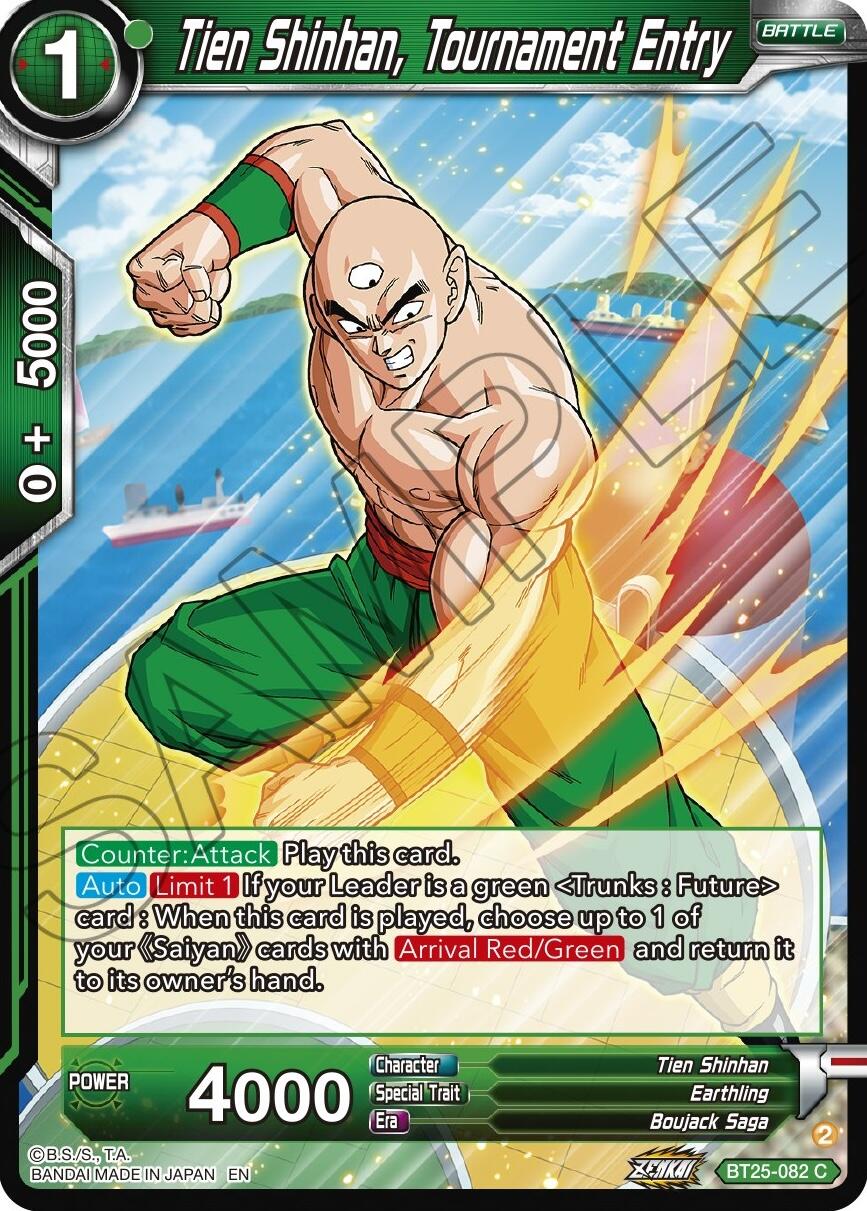 Tien Shinhan, Tournament Entry (BT25-082) [Legend of the Dragon Balls] Parallel Foil