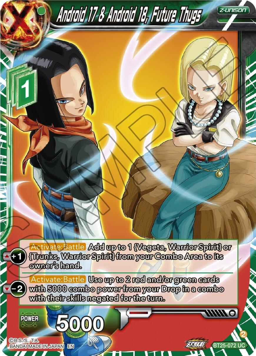 Android 17 & Android 18, Future Thugs (BT25-072) [Legend of the Dragon Balls] Parallel Foil