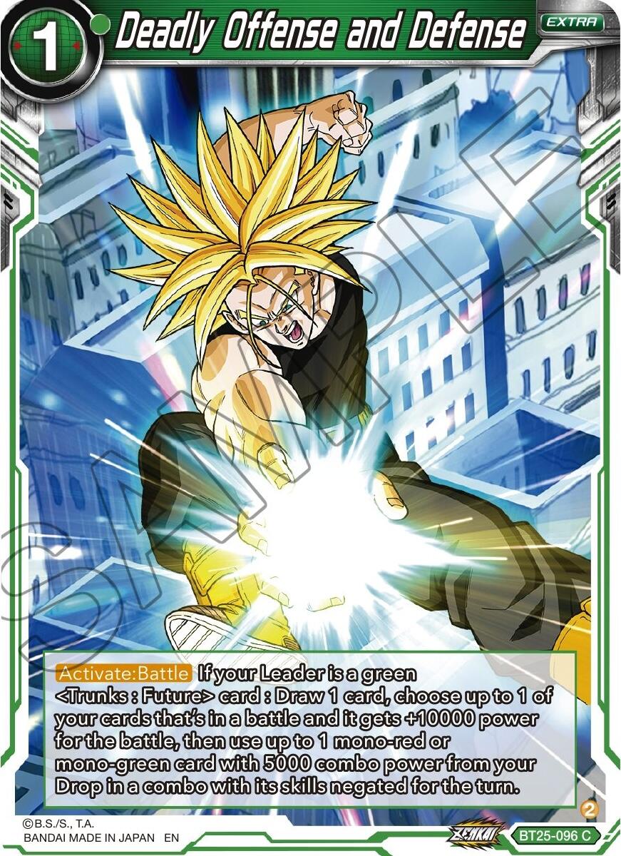 Deadly Offense and Defense (BT25-096) [Legend of the Dragon Balls] Parallel Foil