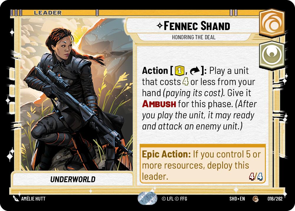Fennec Shand - Honoring the Deal (016/262) - Shadows of the Galaxy