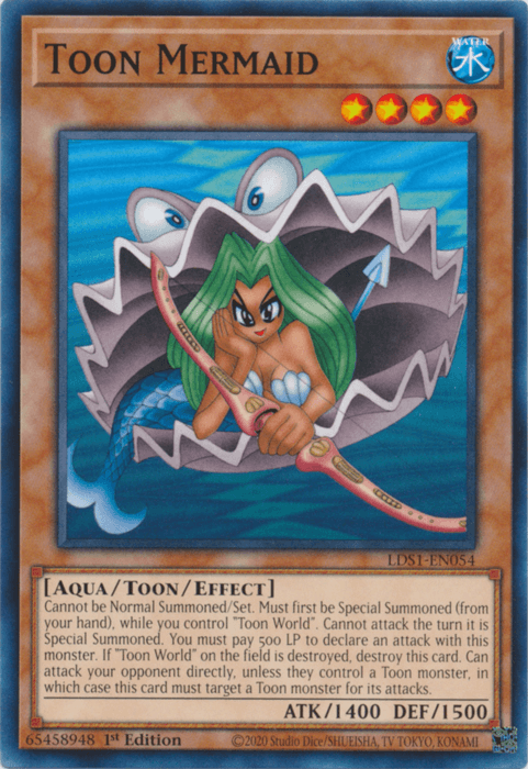 Toon Mermaid [LDS1-EN054] Common - Josh's Cards