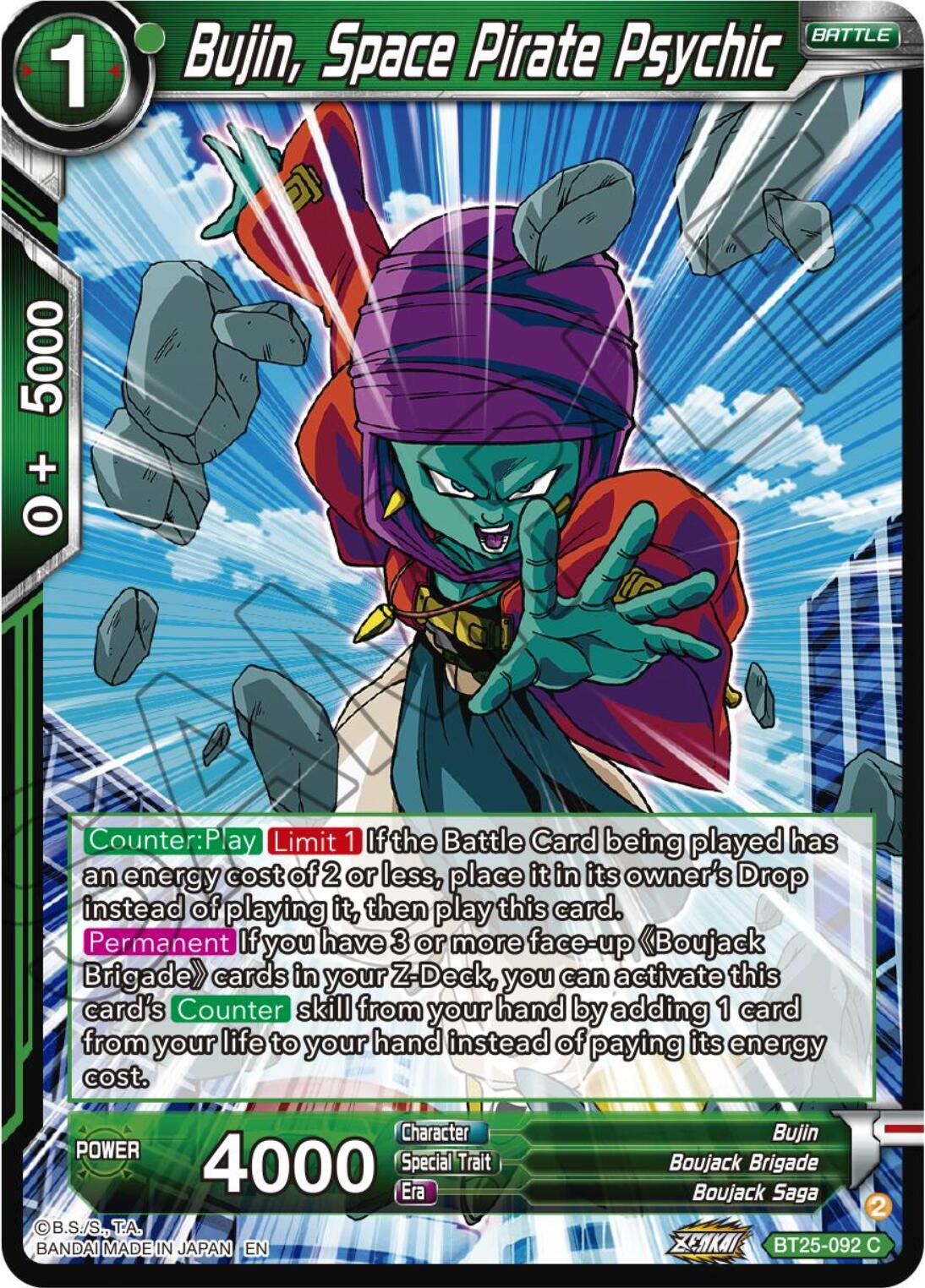 Bujin, Space Pirate Psychic (BT25-092) [Legend of the Dragon Balls] Parallel Foil