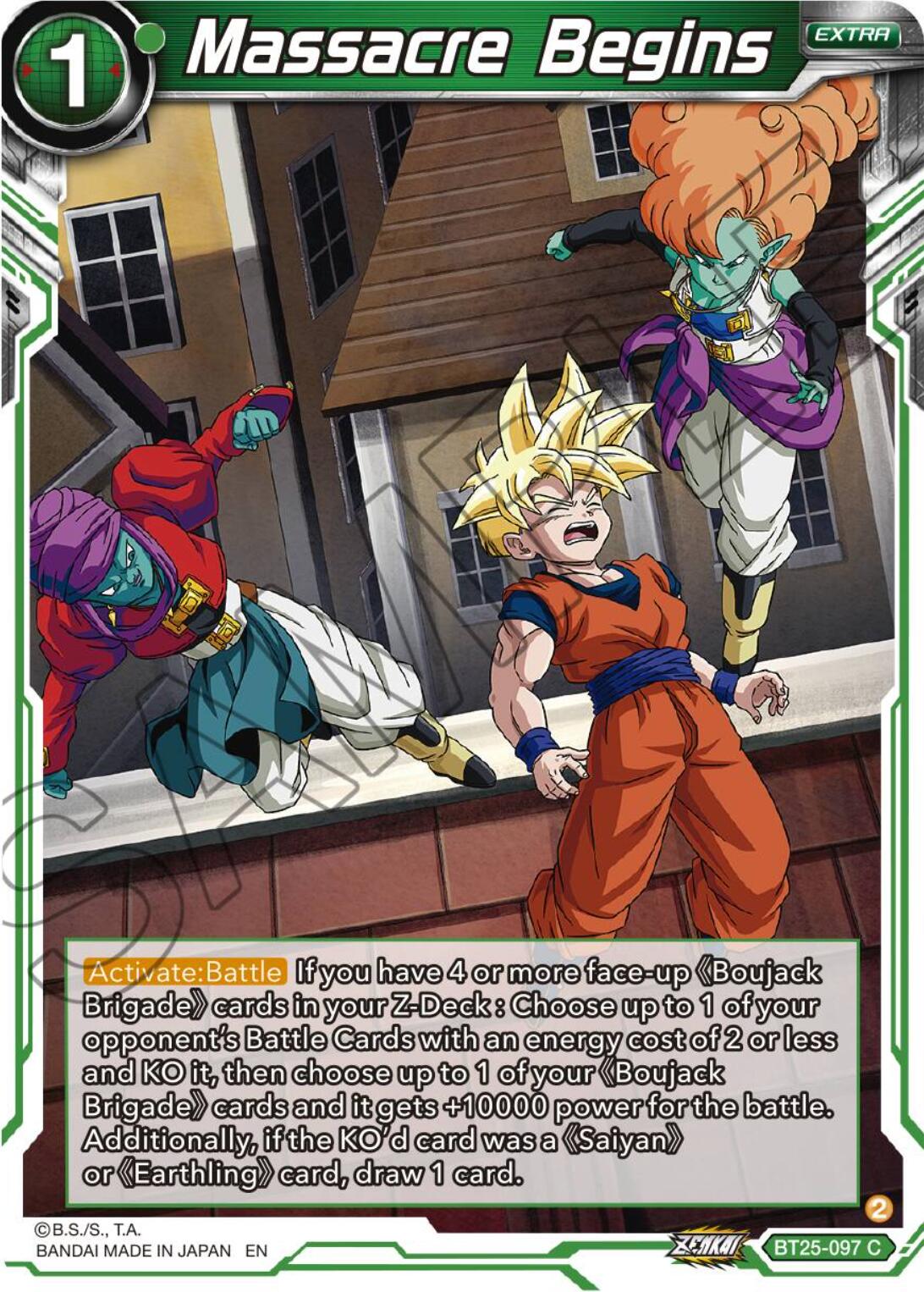 Massacre Begins (BT25-097) [Legend of the Dragon Balls] Parallel Foil
