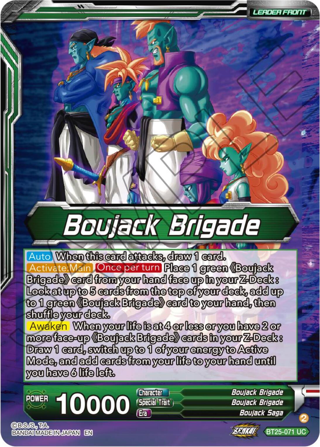 Boujack Brigade // Boujack, Crashing the Tournament (BT25-071) [Legend of the Dragon Balls] Parallel Foil