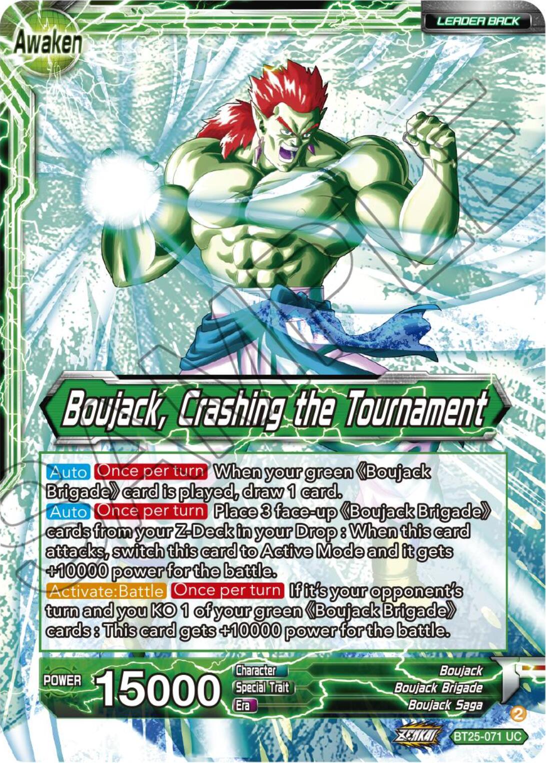 Boujack Brigade // Boujack, Crashing the Tournament (BT25-071) [Legend of the Dragon Balls] Parallel Foil