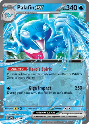 Palafin ex [126] (SV: Scarlet & Violet Promo Cards) Holofoil