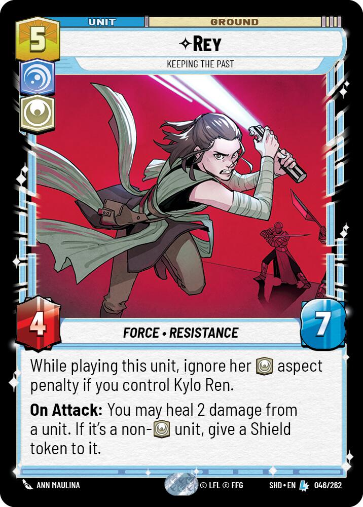 Rey - Keeping the Past (046/262) - Shadows of the Galaxy Foil