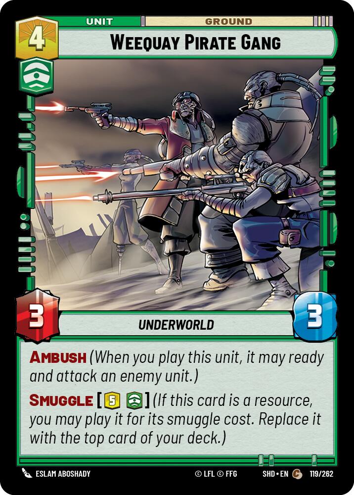 Weequay Pirate Gang (119/262) - Shadows of the Galaxy Foil