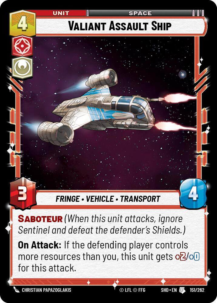 Valiant Assault Ship (151/262) - Shadows of the Galaxy