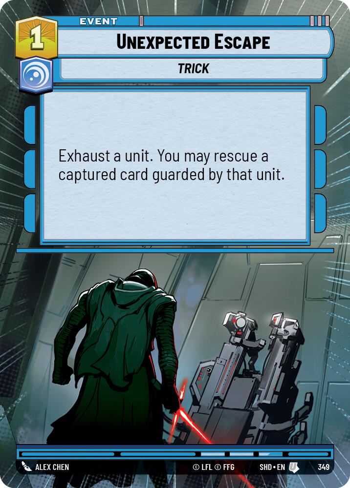 Unexpected Escape (Hyperspace) (349) - Shadows of the Galaxy Foil
