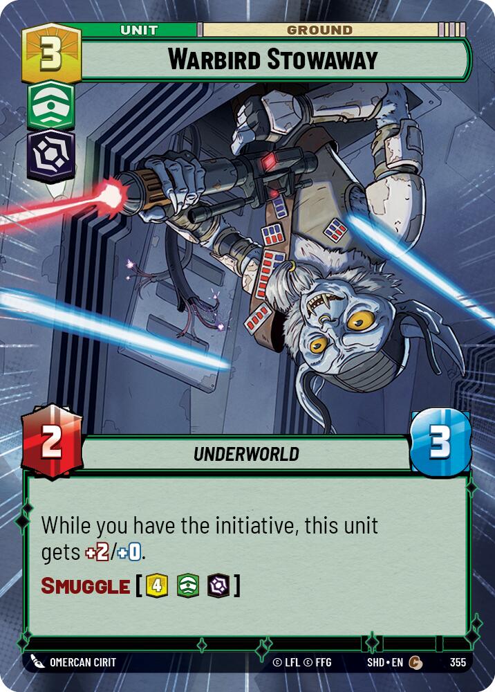 Warbird Stowaway (Hyperspace) (355) - Shadows of the Galaxy Foil