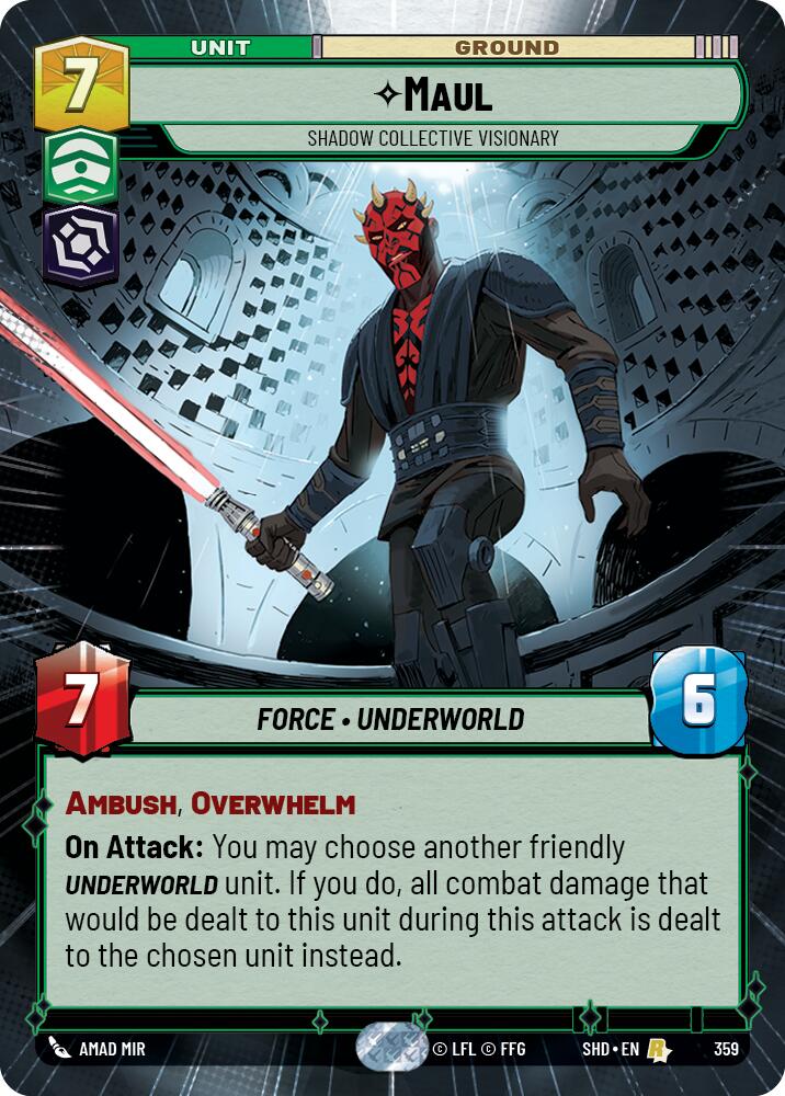 Maul - Shadow Collective Visionary (Hyperspace) (359) - Shadows of the Galaxy Foil