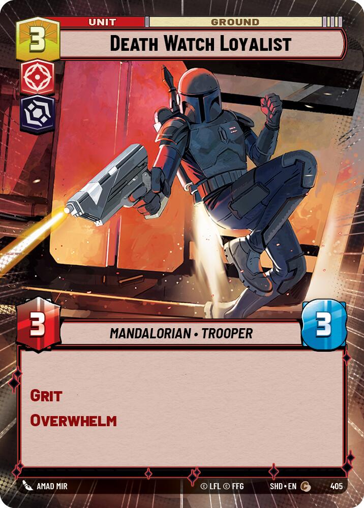Death Watch Loyalist (Hyperspace) (405) - Shadows of the Galaxy Foil