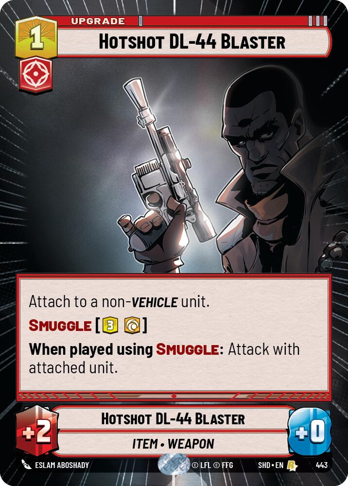 Hotshot DL-44 Blaster (Hyperspace) (443) - Shadows of the Galaxy Foil