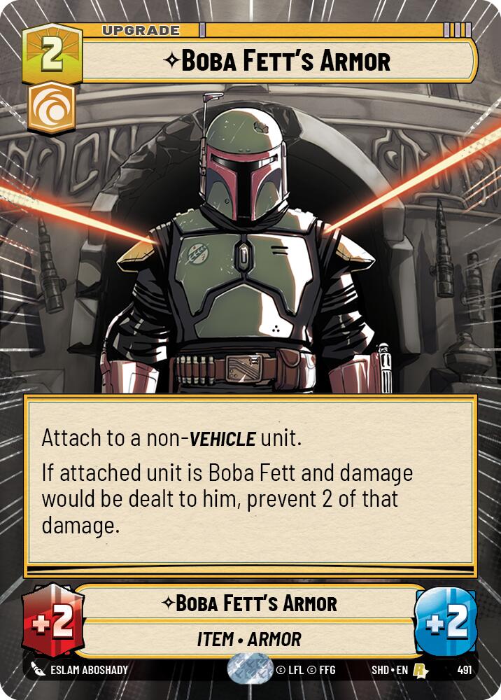 Boba Fett's Armor (Hyperspace) (491) - Shadows of the Galaxy Foil