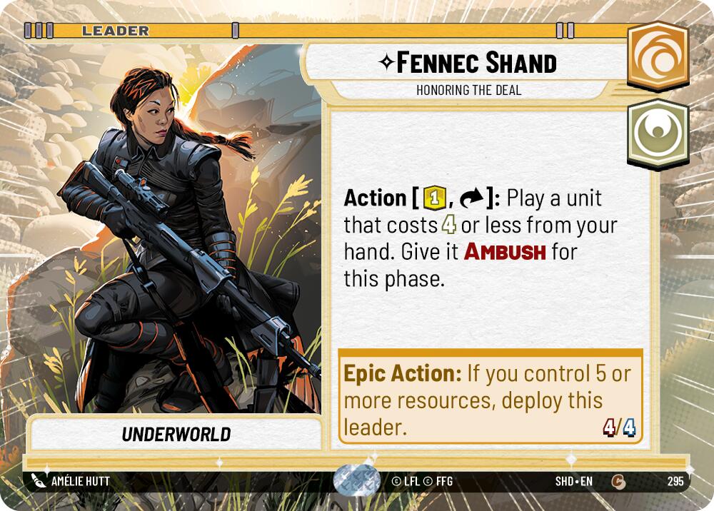 Fennec Shand - Honoring the Deal (Hyperspace) (295) - Shadows of the Galaxy