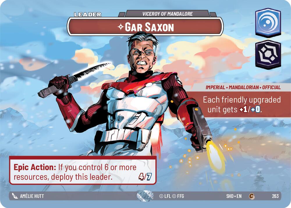 Gar Saxon - Viceroy of Mandalore (Showcase) (263) - Shadows of the Galaxy Foil