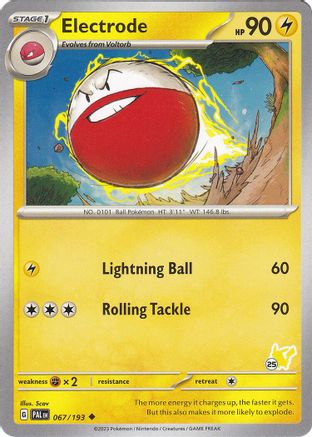 Electrode Pikachu 067 - Battle Academy 2024