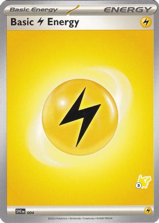 Basic Lightning Energy Pikachu 004 - Battle Academy 2024