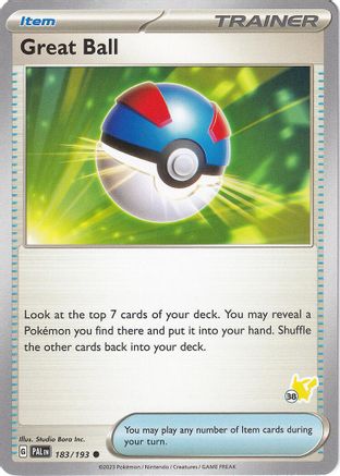 Great Ball Pikachu 183 - Battle Academy 2024