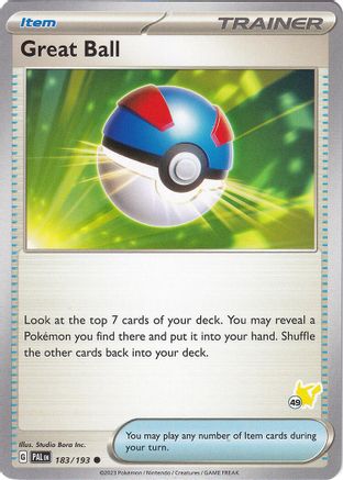 Great Ball Pikachu 183 - Battle Academy 2024