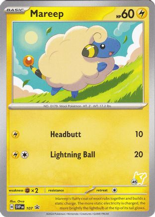 Mareep Pikachu 107 - Battle Academy 2024