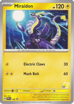 Miraidon Pikachu 148 - Battle Academy 2024