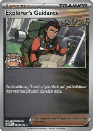 Explorer's Guidance (Regional Championships) [Staff] 147/162 - League & Championship Cards Reverse Holofoil