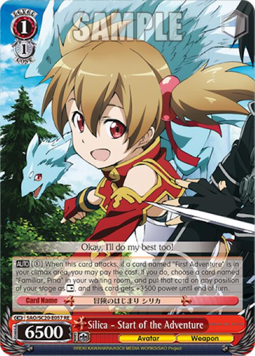 Silica - Start of the Adventure (SAO/S20-E057 RE) - Sword Art Online Chronicle Set