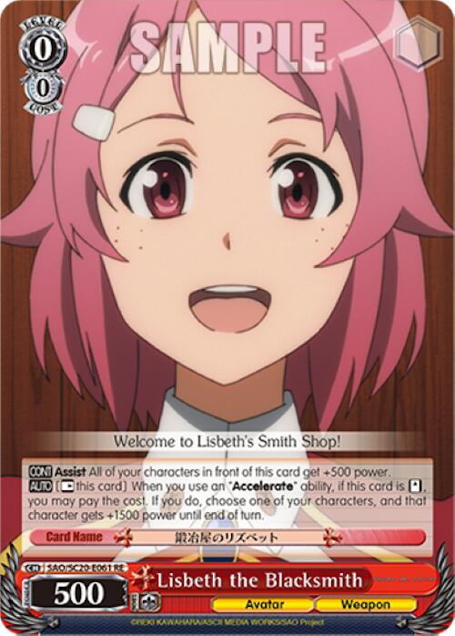Lisbeth the Blacksmith (SAO/SC20-E061 RE) - Sword Art Online Chronicle Set