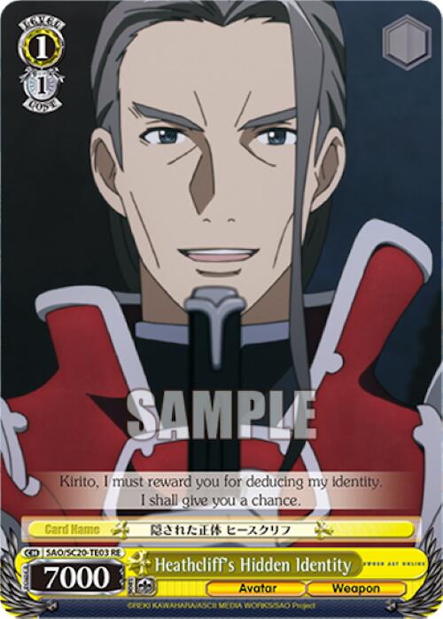 Heathcliff's Hidden Identity (TD) (SAO/S20-TE03 RE) - Sword Art Online Chronicle Set
