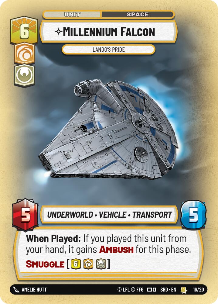 Millennium Falcon - Lando's Pride (16/20) - Shadows of the Galaxy Weekly Play Promos