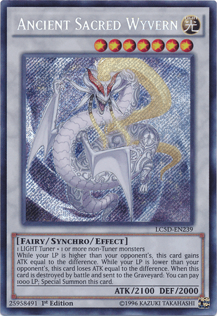 Ancient Sacred Wyvern [LC5D-EN239] Secret Rare - Josh's Cards