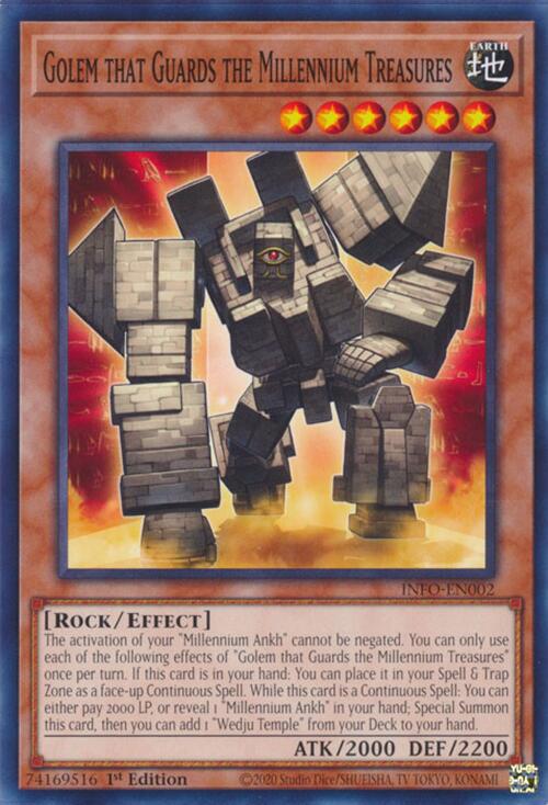Golem that Guards the Millennium Treasures (INFO-EN002) - The Infinite Forbidden 1st Edition