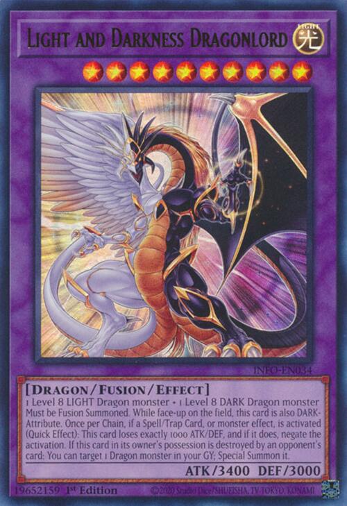 Light and Darkness Dragonlord (INFO-EN034) - The Infinite Forbidden 1st Edition