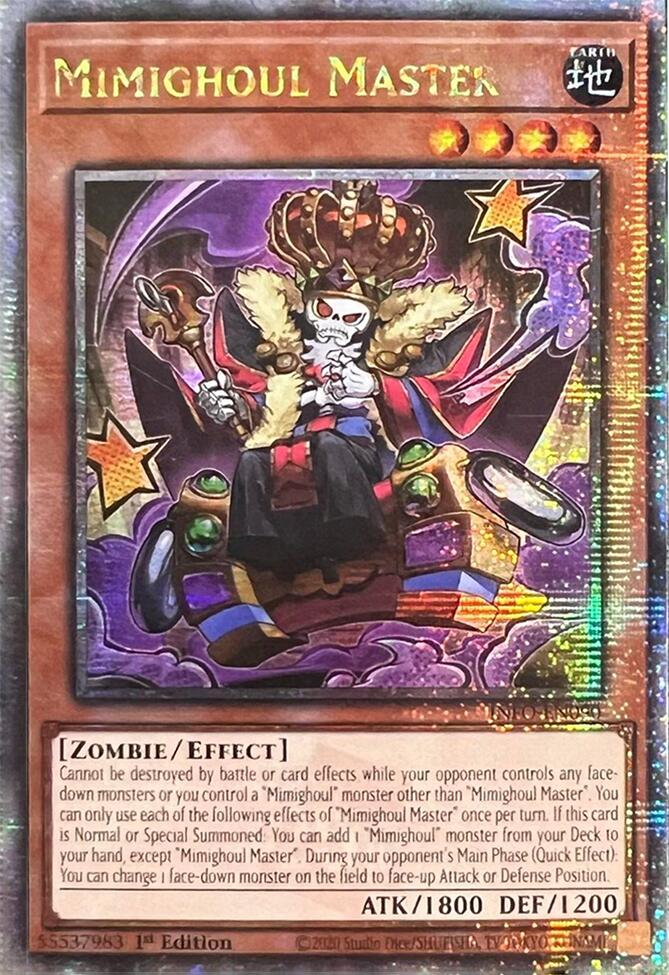 Mimighoul Master (Quarter Century Secret Rare) (INFO-EN090) - The Infinite Forbidden 1st Edition