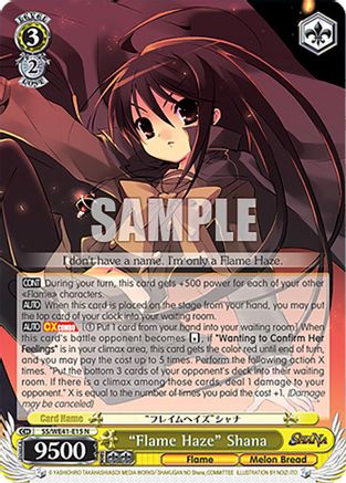"Flame Haze" Shana (SS/WE41-E15 N) - Shakugan no Shana Premium Booster