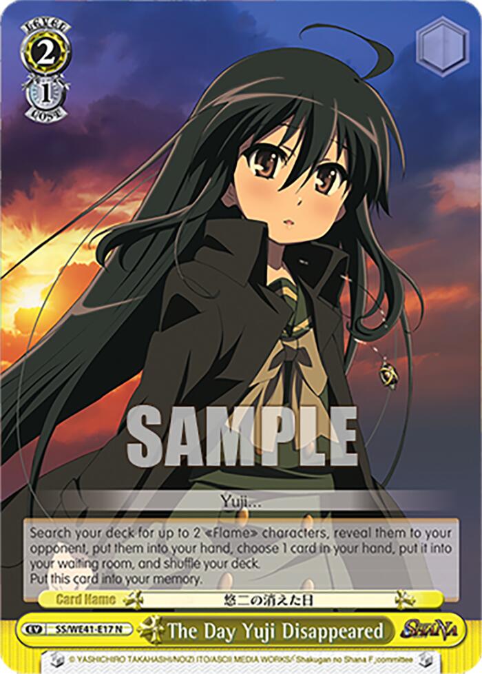 The Day Yuji Disappeared (SS/WE41-E17 N) - Shakugan no Shana Premium Booster
