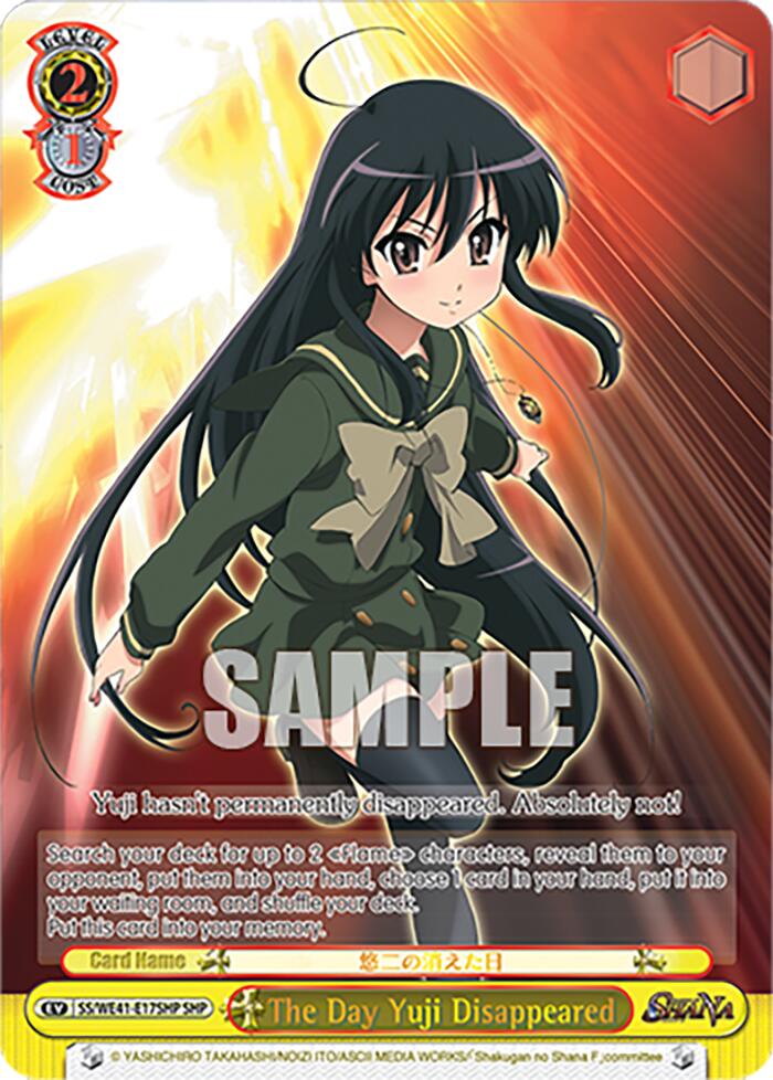 The Day Yuji Disappeared (SHP) (SS/WE41-E17SHP SHP) - Shakugan no Shana Premium Booster
