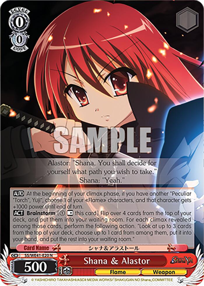 Shana & Alastor (SS/WE41-E20 N) - Shakugan no Shana Premium Booster