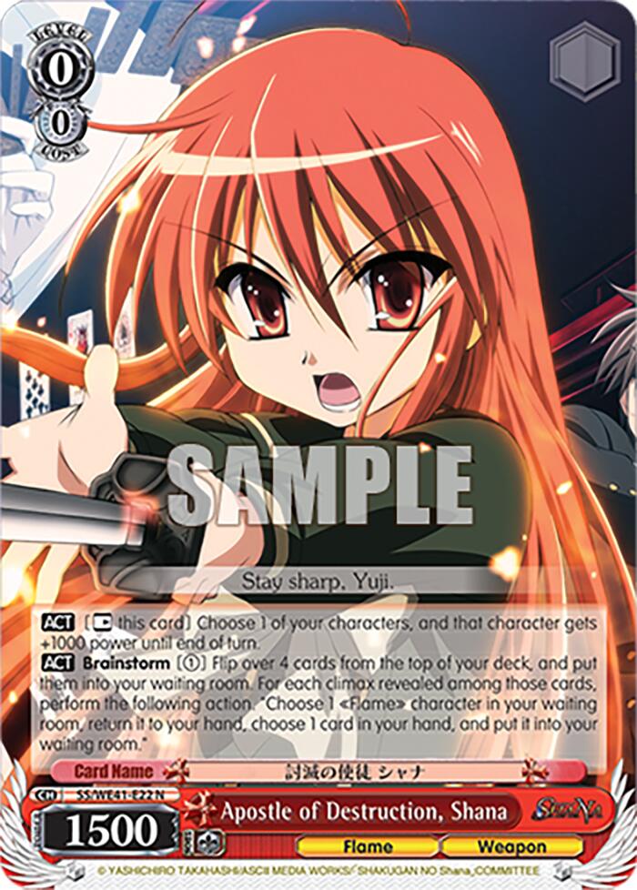 Apostle of Destruction, Shana (SS/WE41-E22 N) - Shakugan no Shana Premium Booster