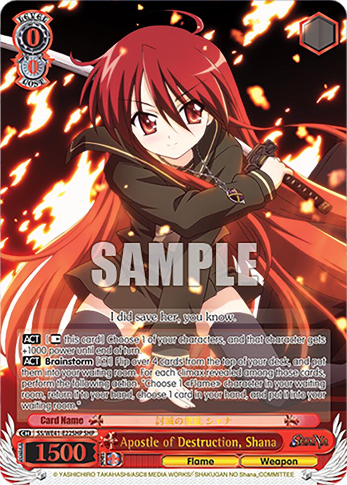 Apostle of Destruction, Shana (SHP) (SS/WE41-E22SHP SHP) - Shakugan no Shana Premium Booster