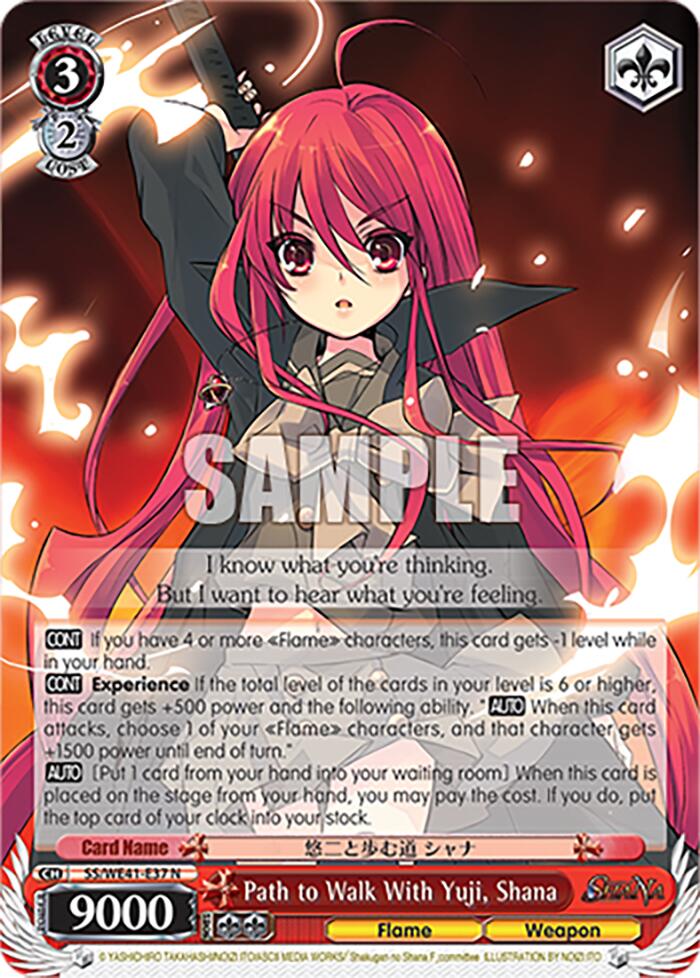 Path to Walk With Yuji, Shana (SS/WE41-E37 N) - Shakugan no Shana Premium Booster