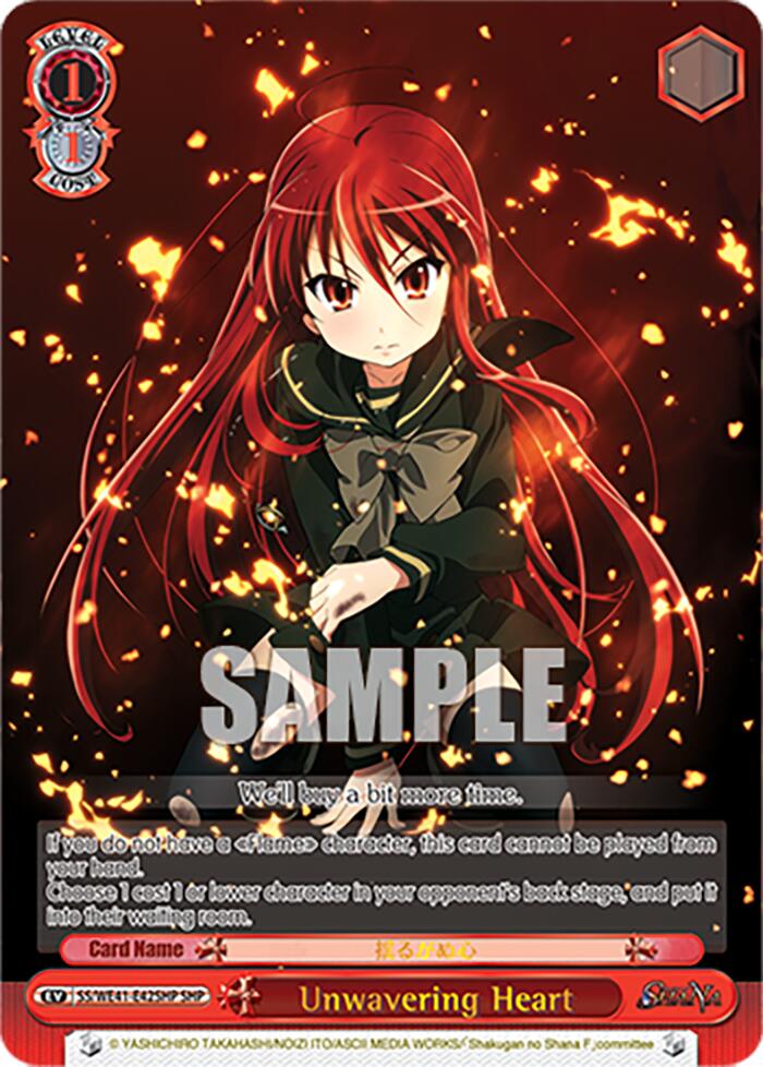 Unwavering Heart (SHP) (SS/WE41-E42SHP SHP) - Shakugan no Shana Premium Booster
